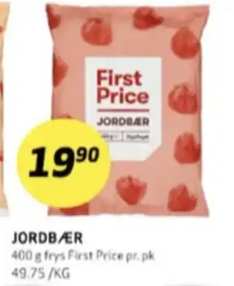Bunnpris First price jordbær tilbud