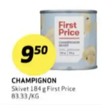 Bunnpris First price champignon tilbud