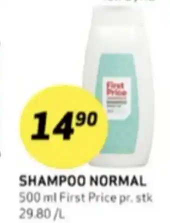 Bunnpris First price shampoo tilbud