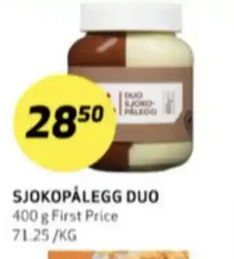 Bunnpris First price smørepålegg duo tilbud