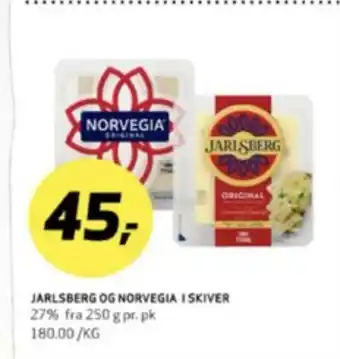 Bunnpris Jarlsberg skiveost tilbud