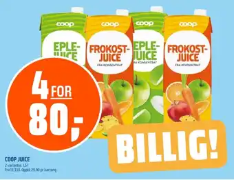 Coop Obs Coop appelsinjuice tilbud