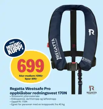 Coop Obs Regatta flytevest tilbud