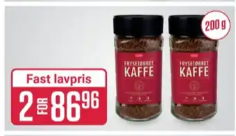 Europris Luxus instant kaffe tilbud