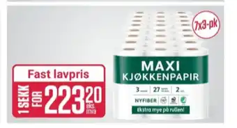 Europris Maxi tørkerull tilbud