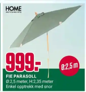 Europris Home parasoll tilbud