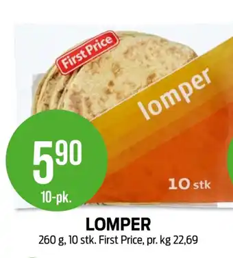 Kiwi First price lomper tilbud