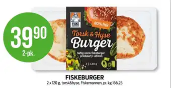 Kiwi Fiskemannen fiskeburger tilbud