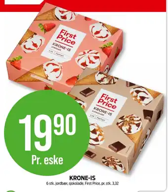 Kiwi First price sjokoladeisvafler tilbud