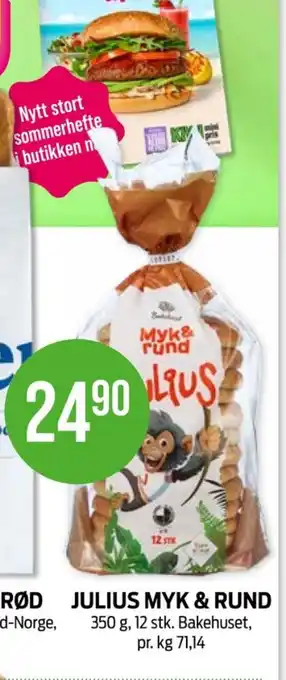Kiwi Myk & rund julius brød tilbud