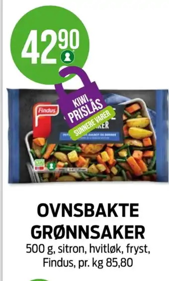 Kiwi Findus grønnsaker tilbud