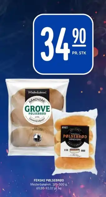 Rema 1000 Mesterbakeren pølsebrød tilbud