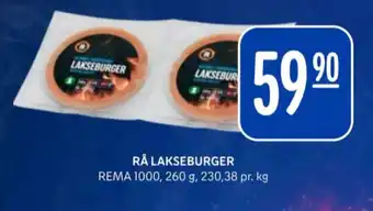 Rema 1000 Rema 1000 lakseburger tilbud