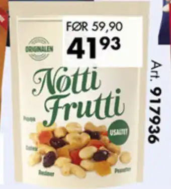 Sparkjøp Den lille nøttefabrikken nøtti frutti usaltet tilbud