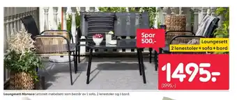 Rusta Ukjent loungesett tilbud