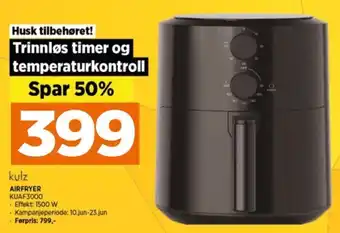 POWER AIRFRYER KUAF3000 tilbud