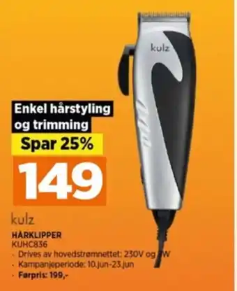 POWER HÅRKLIPPER tilbud