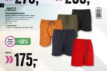 Sport Outlet CRUZ BADESHORTS tilbud