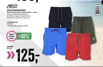 Sport Outlet CRUZ BADESHORTS tilbud