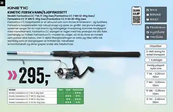 Sport Outlet KINETIC FERSKVANN/SJØFISKESETT tilbud