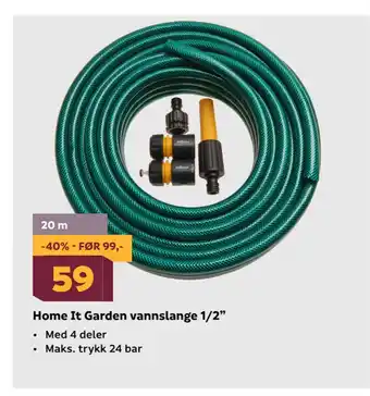 Megaflis Home It Garden vannslange 1/2” tilbud