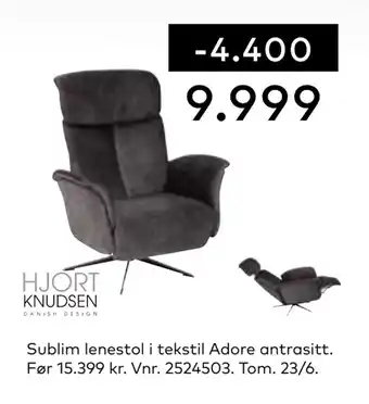 Skeidar Sublim lenestol tilbud