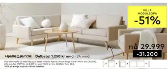 Skeidar VILLA MODULSOFA tilbud