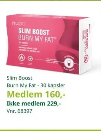 Slim Boost Burn My Fat - 30 kapsler