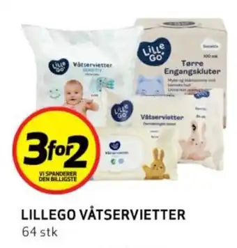 Bunnpris LILLEGO VÅTSERVIETTER tilbud