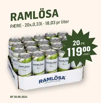 Holdbart RAMLÖSA tilbud