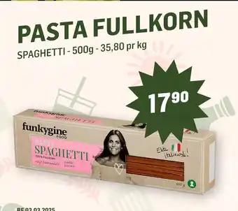 Holdbart PASTA FULLKORN tilbud