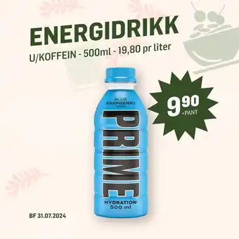 Holdbart ENERGIDRIKK tilbud