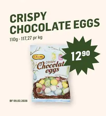 CRISPY CHOCOLATE EGGS