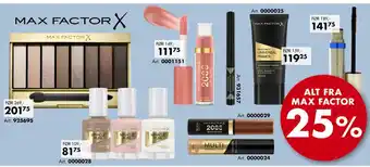 Sparkjøp ALT FRA MAX FACTOR tilbud