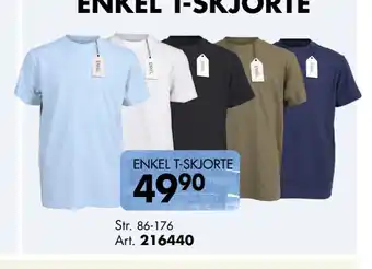 Sparkjøp ENKEL T-SKJORTE tilbud