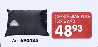 Sparkjøp OPPBLÅSBAR PUTE tilbud