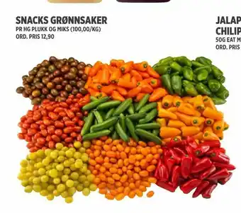 Jacobs Snacks grønnsaker tilbud
