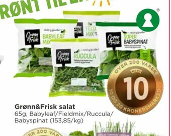 Meny Grønn&Frisk salat tilbud