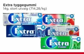 Meny Extra tyggegummi tilbud