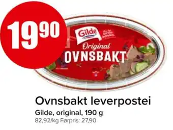 Spar Ovnsbakt leverpostei tilbud