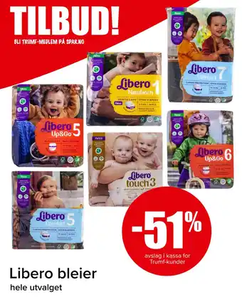 Spar Libero bleier tilbud