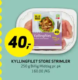 Bunnpris KYLLINGFILET STORE STRIMLER tilbud
