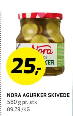 Bunnpris NORA AGURKER SKIVEDE tilbud