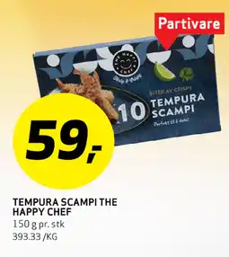 Bunnpris TEMPURA SCAMPI THE HAPPY CHEF tilbud