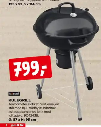 jem & fix KULEGRILL tilbud