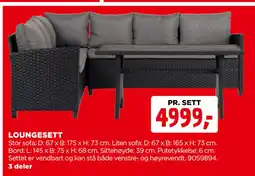 jem & fix LOUNGESETT tilbud