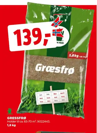 jem & fix GRESSFRØ tilbud