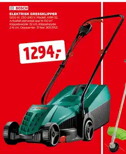 jem & fix ELEKTRISK GRESSKLIPPER tilbud