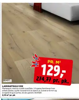 jem & fix LAMINATGULV EIK tilbud