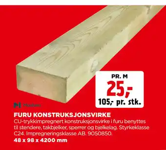 jem & fix FURU KONSTRUKSJONSVIRKE tilbud